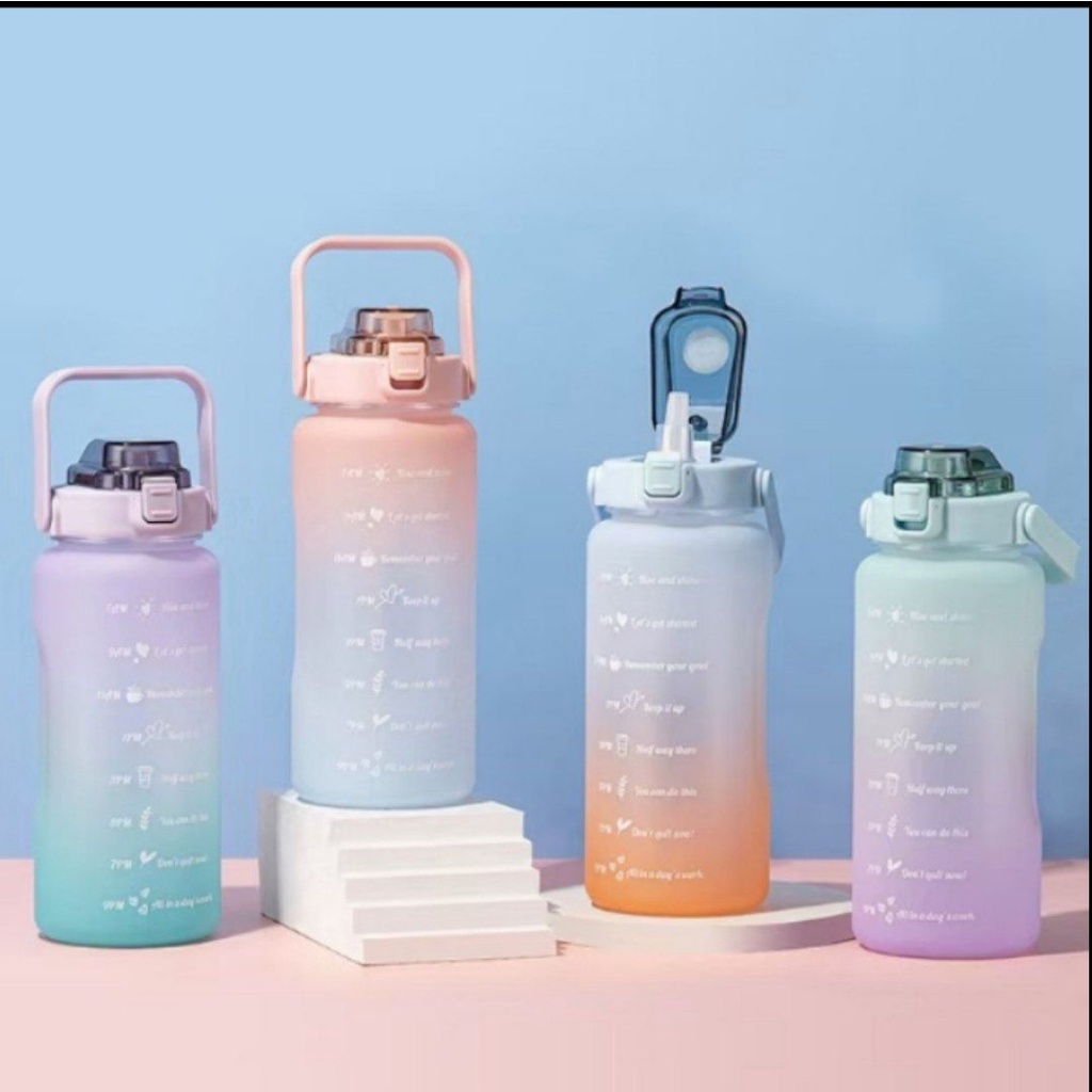 Botol kece kekinian Anti dehidrasi botol cantik Lucu 2 Liter