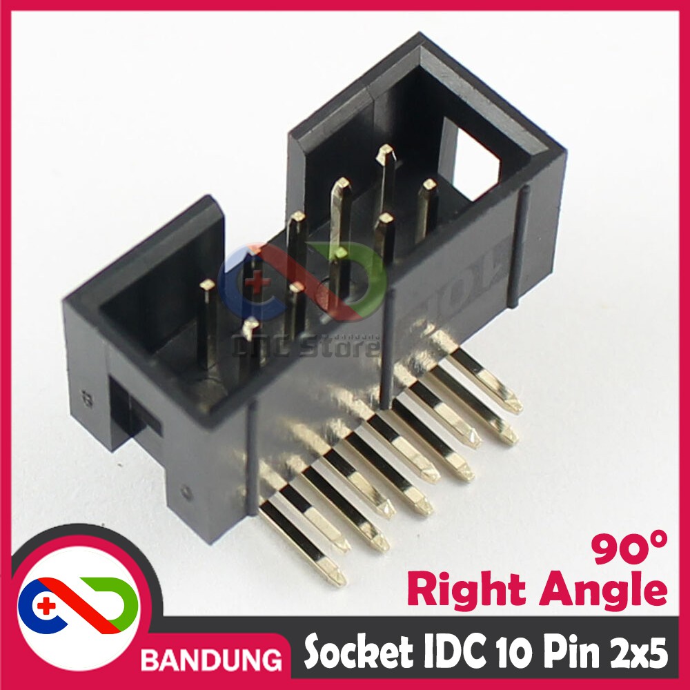 DC3-10P RIGHT ANGLE SOCKET IDC 2x5 10PIN BOX HEADER MALE ISP