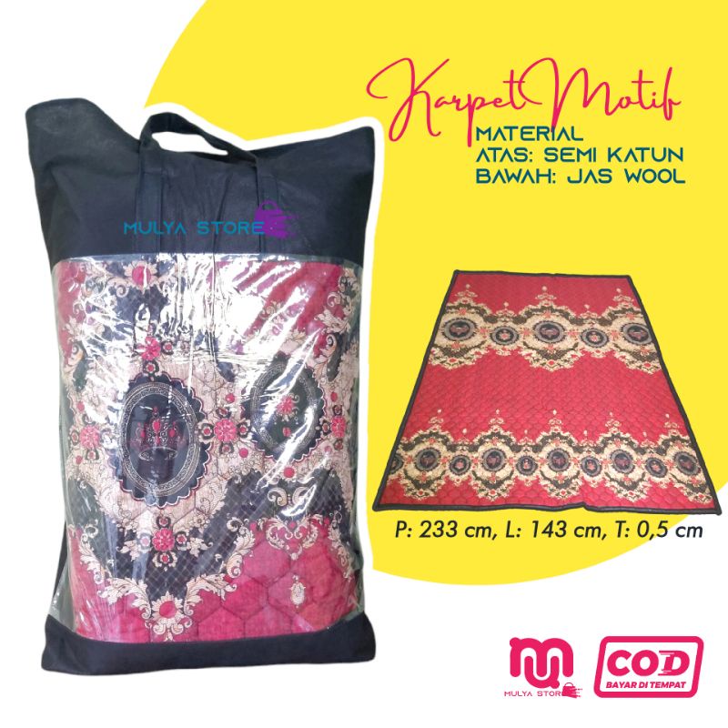 Kasur Karpet Motif Karakter Lucu 130x240 / Surpet Motif Kekinian Murah