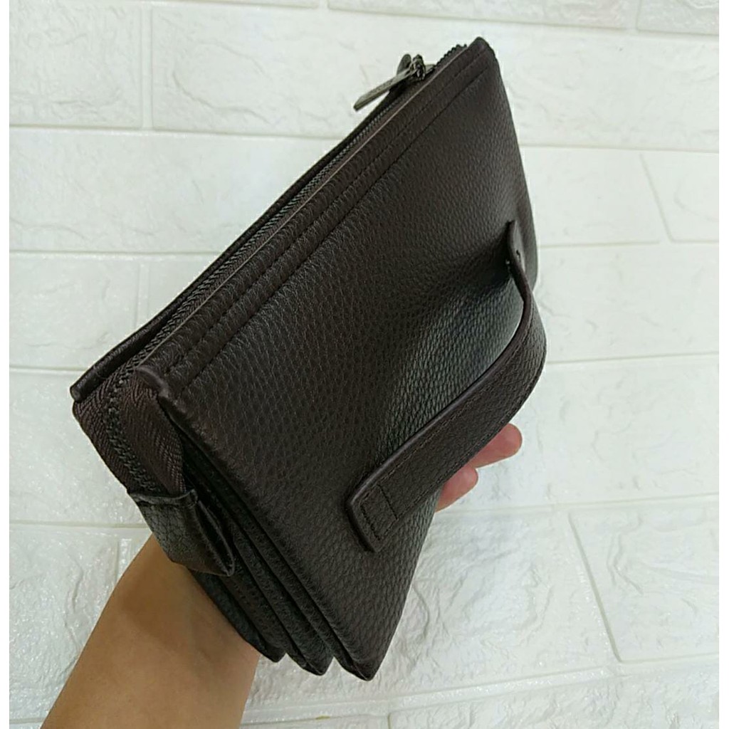 Clutch/Handbag Pria kulit import