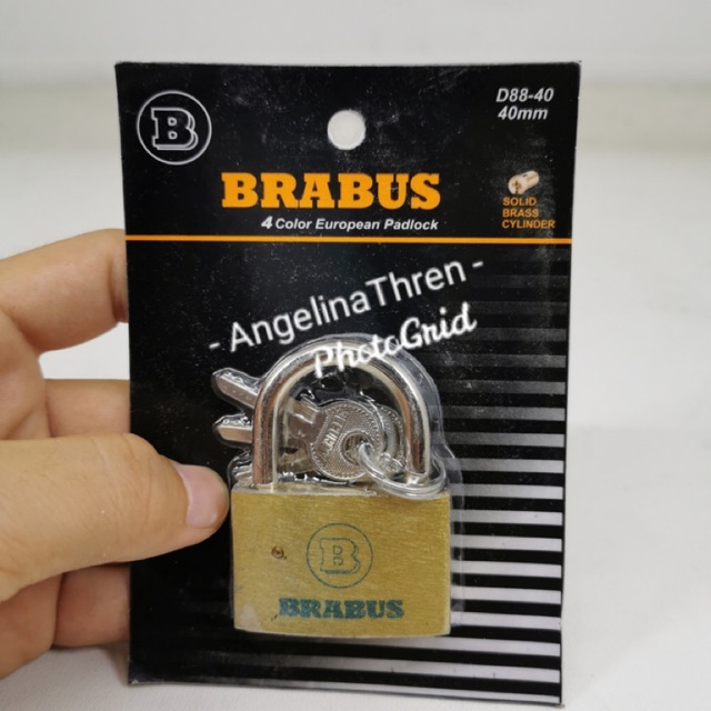 Gembok kuningan BRABUS 40mm Sedang - gembok pagar - kunci gembok pintu