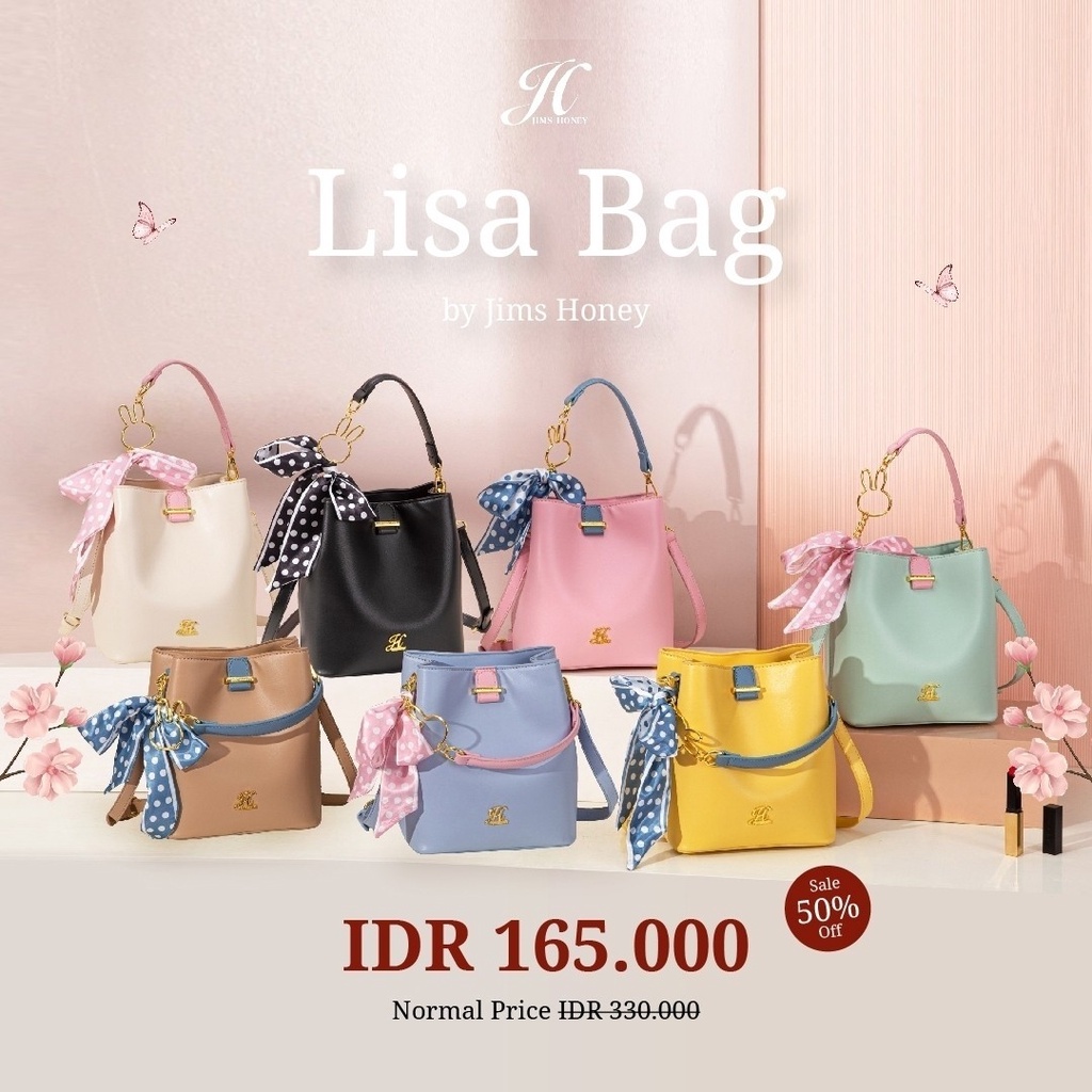 Jims Honey Lisa Bag Tas Selempang Jinjing  Handbag Slingbag Wanita Cewek Jimshoney JH