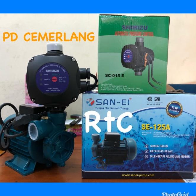 Pompa Booster Shower Mandi Pendorong Otomatis Shimizu Booster Pump