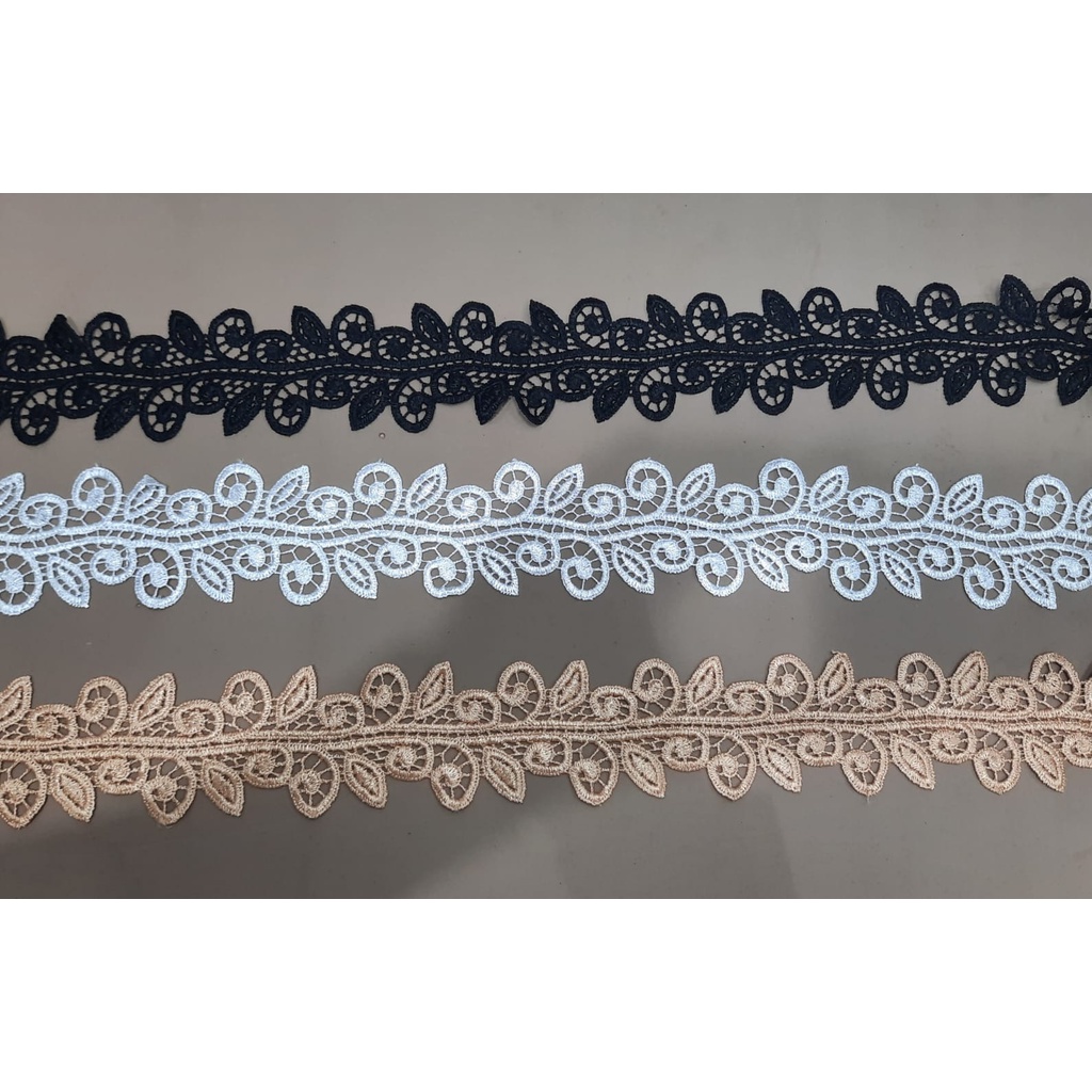 Renda Tangah 6 cm /Renda Giper 6cm/ Renda 6cm - 15 yds