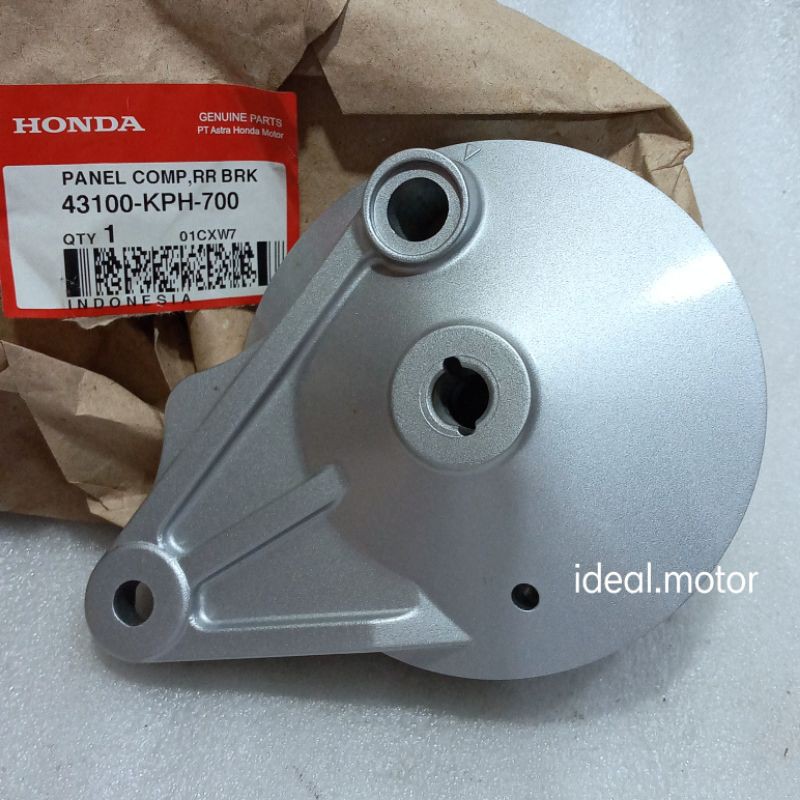 Tutup tromol belakang Karisma Revo supra X 125 FI original Honda 43100 KPH 700