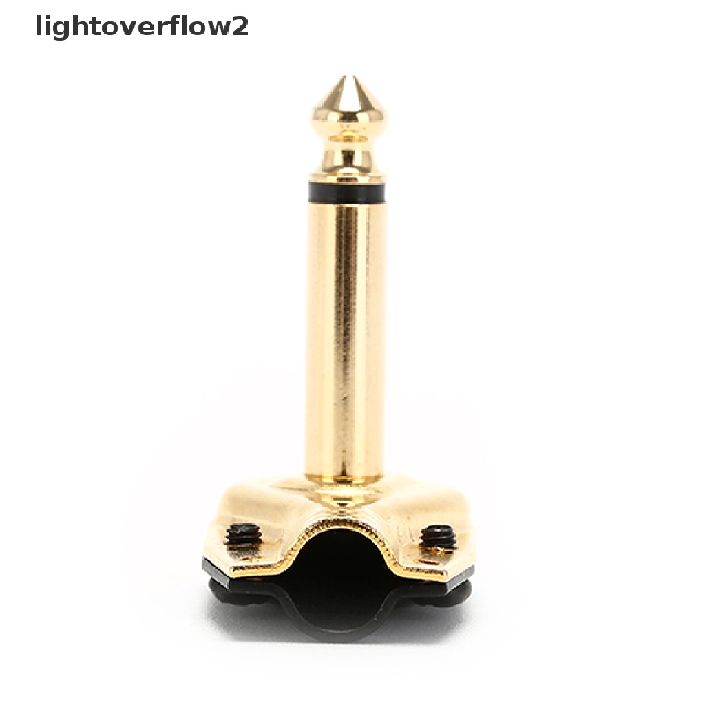 (lightoverflow2) Jack Adapter Konektor Pedal Efek Gitar Elektrik 6.35mm