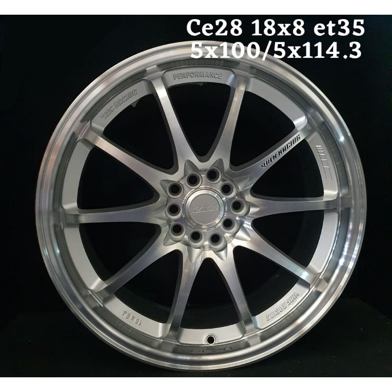 Velg rays ce28 r18 velg racing mobil rays ce28 ring 18