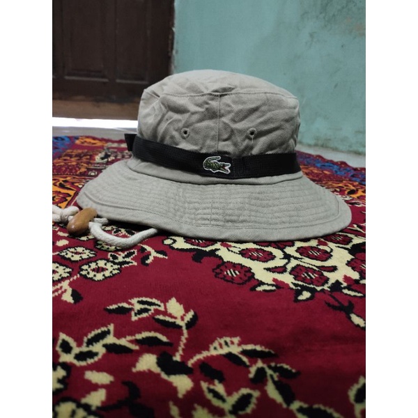 topi bucket second ori lacoste fre 1 topi rondom