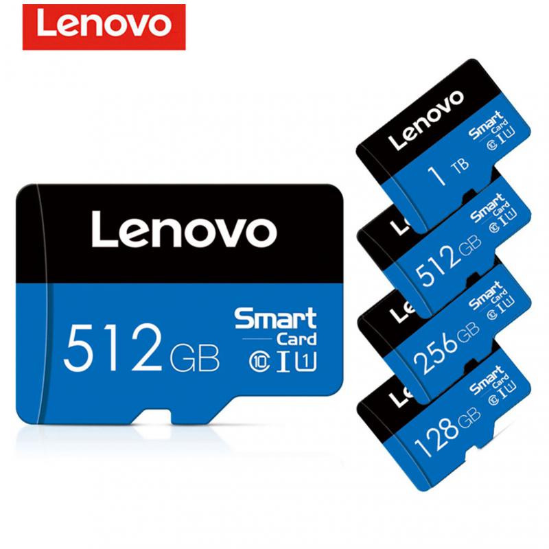 Lenovo Micro SD TF Card 512GB 256GB 128GB 64GB 32GB Mini Class 10 Kecepatan Tinggi