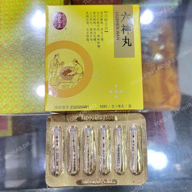 #####] LIU SHEN WAN [Dus isi 6 Botol] - Obat Sakit Tenggorokan, Amandel