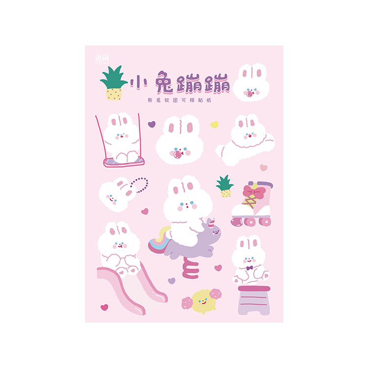 imoda 1Lembar Stiker Beruang Lucu DIY Perlengkapan Dekorasi Diary Stiker Untuk Scrapbook-D