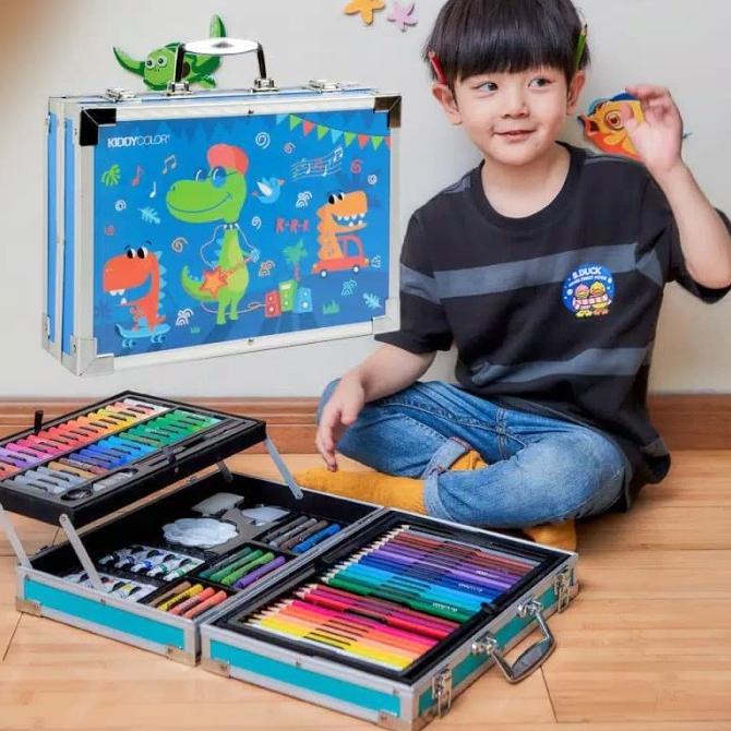 

Anak-anak alat lukis set sikat kotak hadiah perlengkapan sekolah dasar