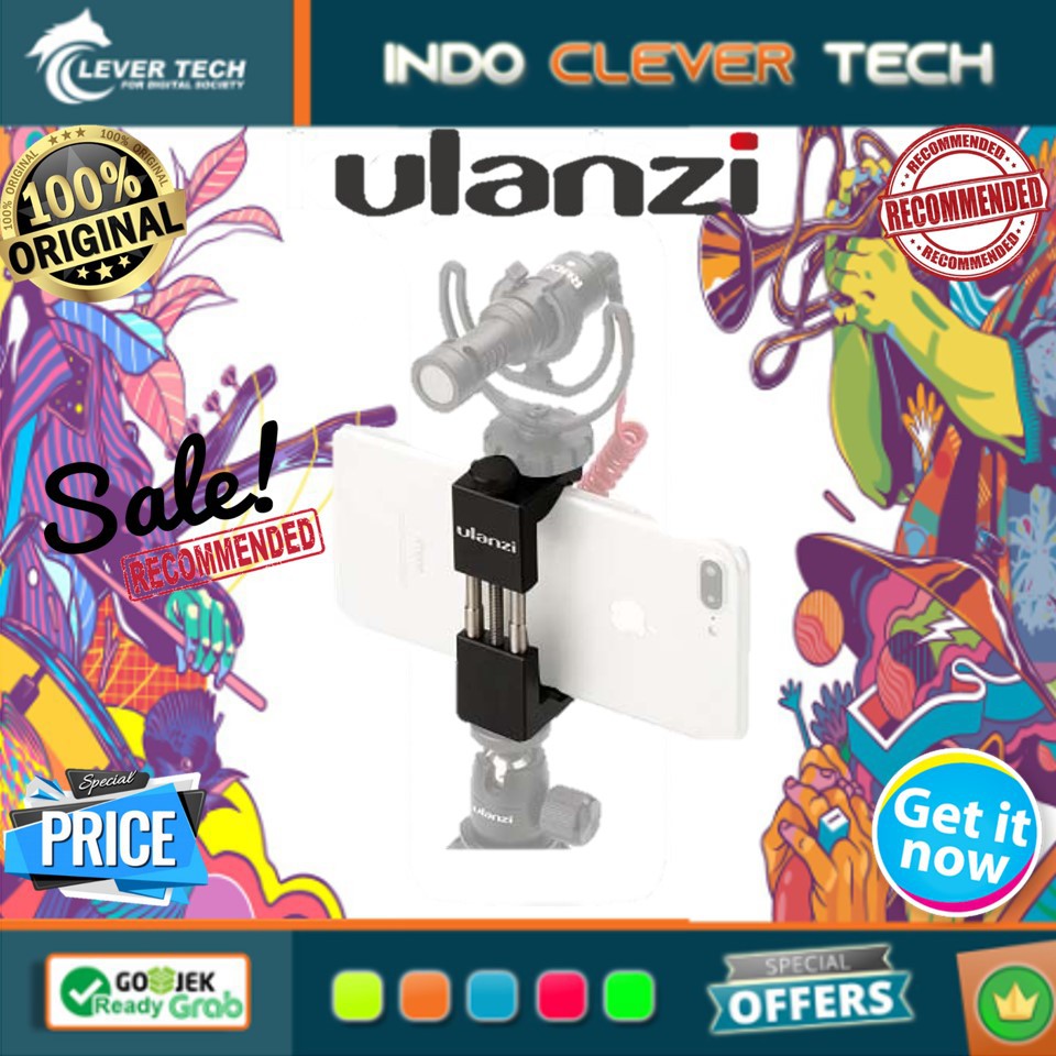 Ulanzi ST-02 Metal Smartphone Tripod Mount - Handphone