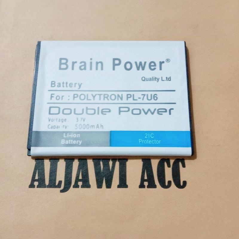 Baterai Bt Batre Battery Polytron Rocket  4G C1 L501 PL-7U6 Double Power Battery Hp