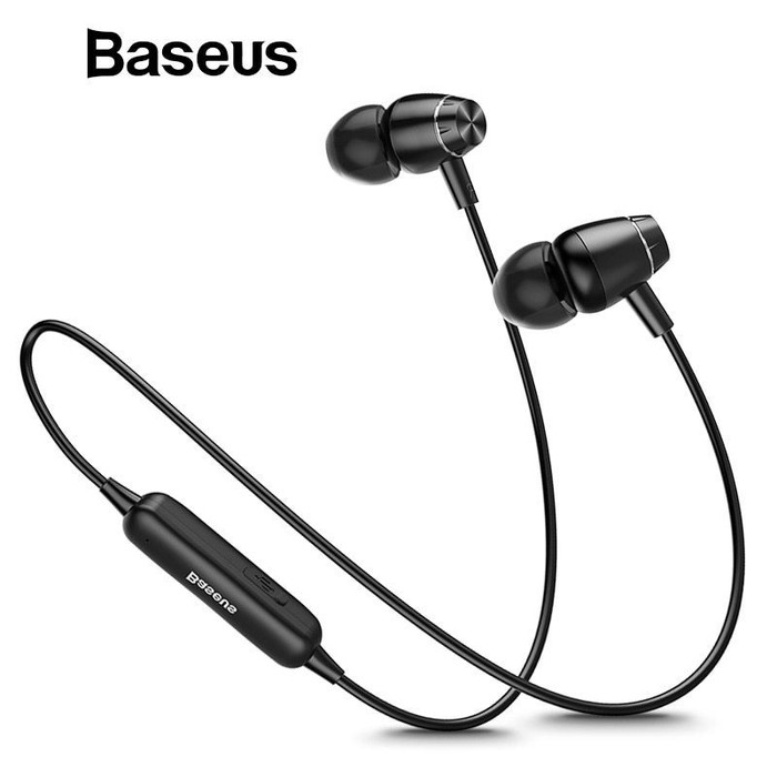 Baseus S09 Wireless Headset Bluetooth Earphone Magnetic Original