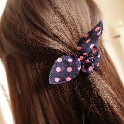 ❤️GTB❤️ R255 Ikat Rambut Telinga Kelinci Tegak / Kuncir Rambut / Ikat Rambut Pita / Hair Band 4.8