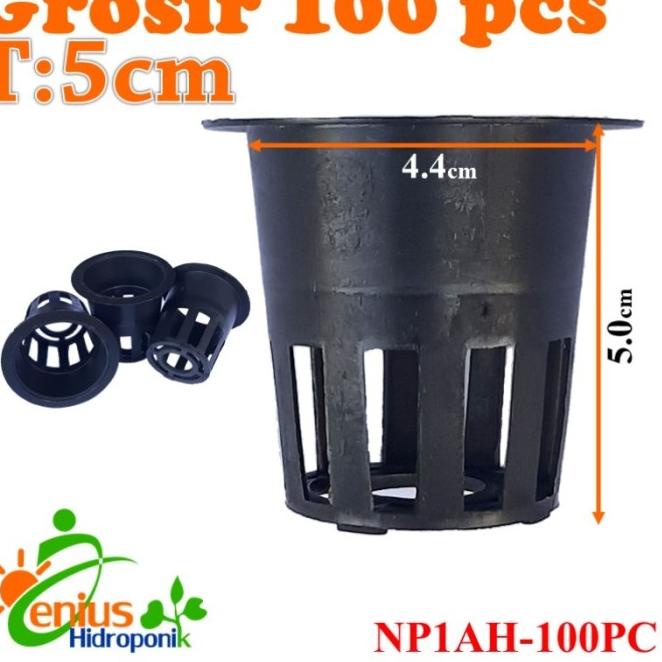 ➝  100pcs Netpot 5cm / Net Pot Hidroponik / Netpot Hidroponik - 5cm Hitam (Grosir)