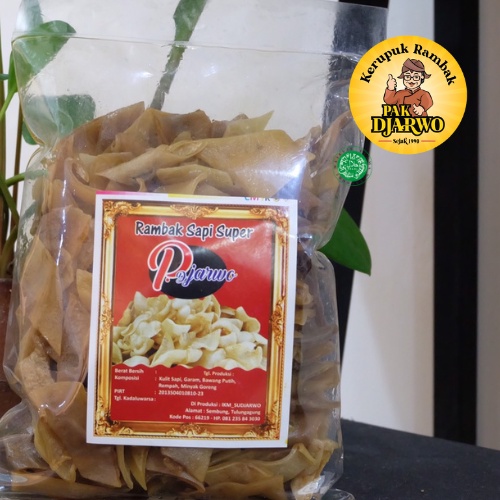 

[BEST SELLER] Kerupuk Rambak Kulit Sapi Super Mentah - P.Djarwo