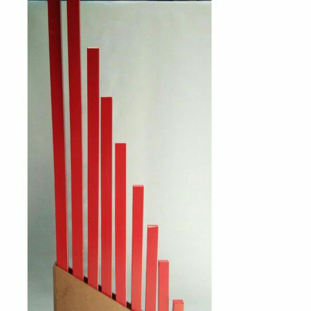 aparatus montessori red rod tanpa stand