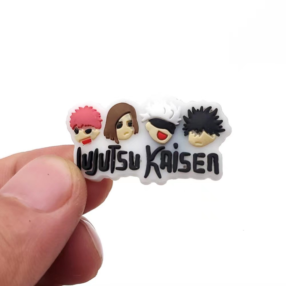 Dekorasi Sepatu Desain Jujutsu Kaisen jibbitz charms Untuk Pria / Wanita charms