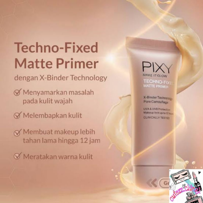 ☃️Cutezz_Ching1☃️ Pixy Make It Glow Techno Fixed Matte Primer 25g