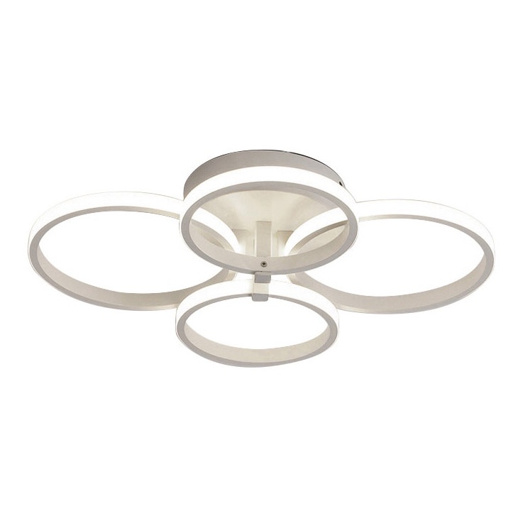 Lampu LED Plafon Modern Ceiling Light 4 Ring - 0528 - White