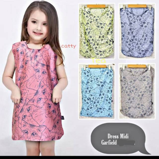 Daste anak garfield/midi anak/daster couple/daster lucu/daster murah