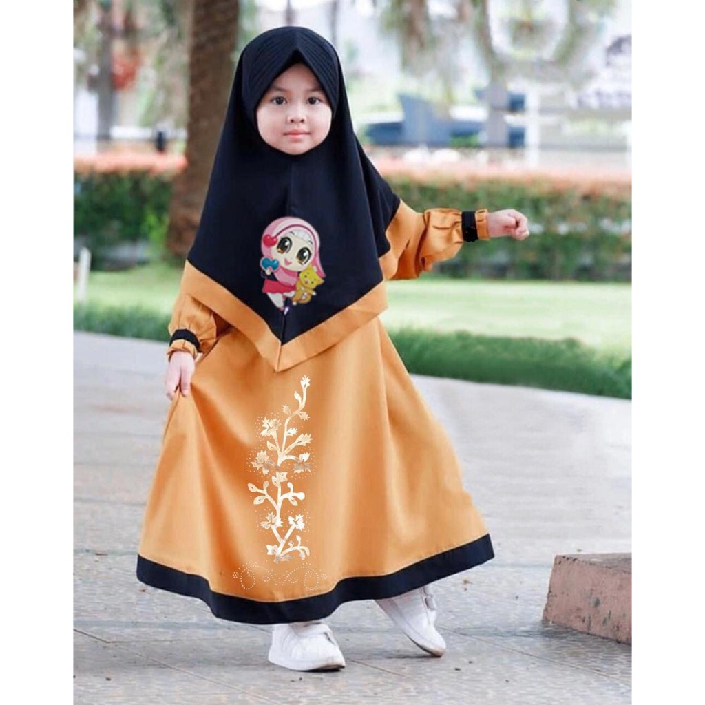 GAMIS AMIRA KIDS / GAMIS MUSLIM ANAK KECIL / GAMIS ANAK PEREMPUAN