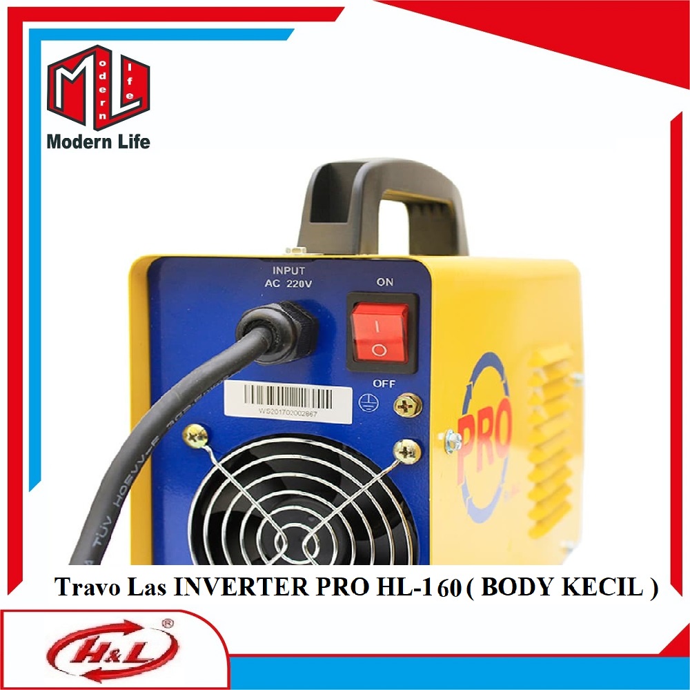 Mesin Las HL-160 INVERTER PRO 160 Ampere 160A Travo Las ( Body Kecil )