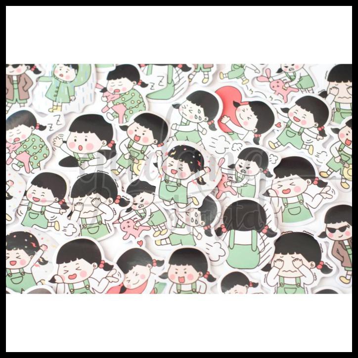 

STIKER ANAK RAMBUT HITAM UNIK STICKER DIY SCRAPBOOK GH 303013