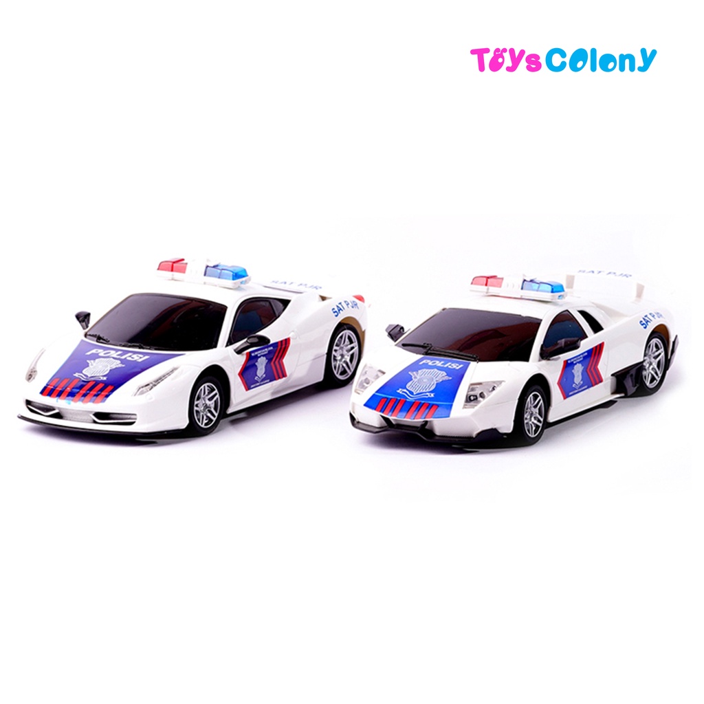 Mobil Remote Control Polisi Indonesia 1:20 Ferarri-Lamboghini 998-4/5