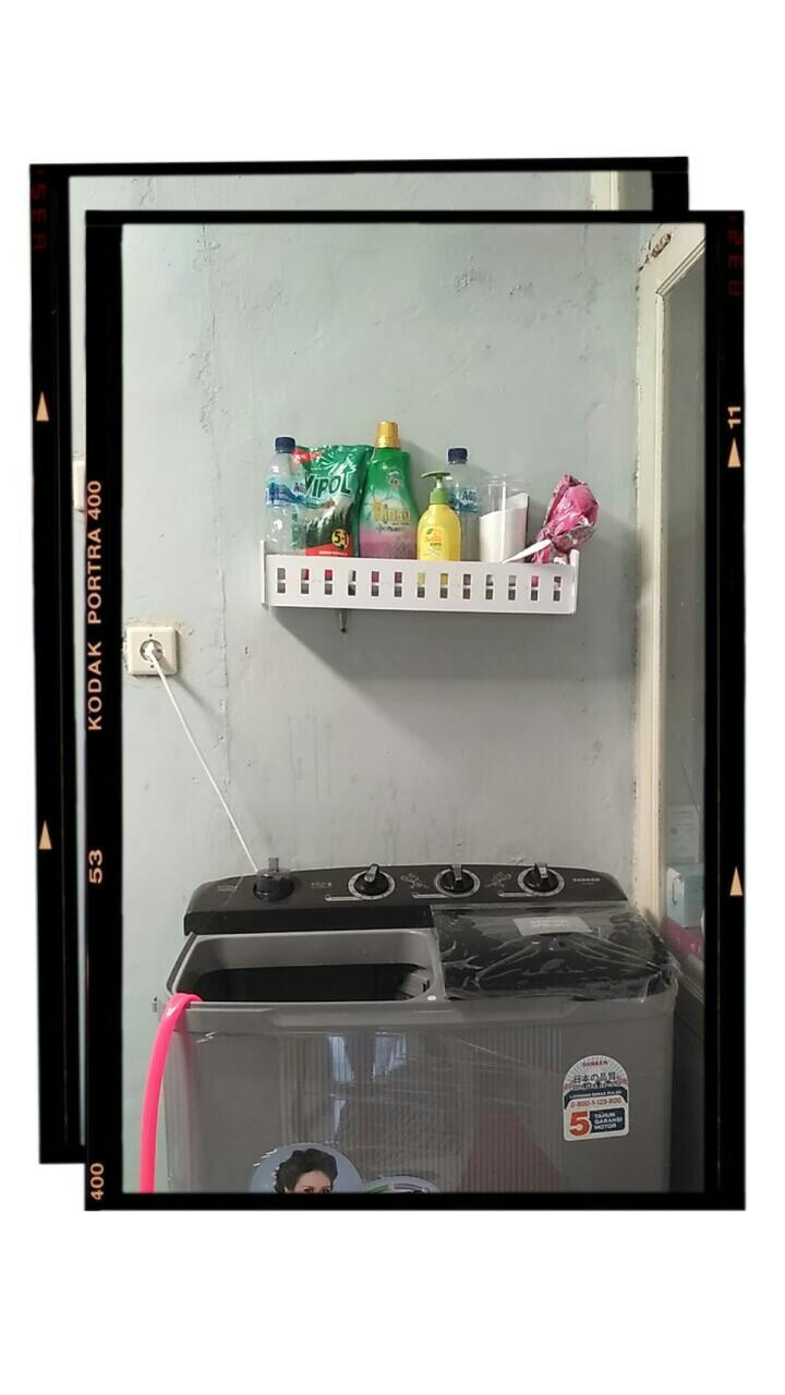 Rak Dinding Minimalis 1set Isi 3pcs Bonus6 Stiker Kupu2