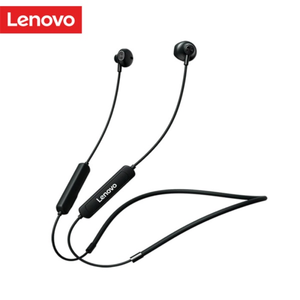 Unik LENOVO SH1 SPORT BLUETOOTH EARPHONE WIRELESS HEADSETHANDSFREE 5.0 - Hitam Diskon