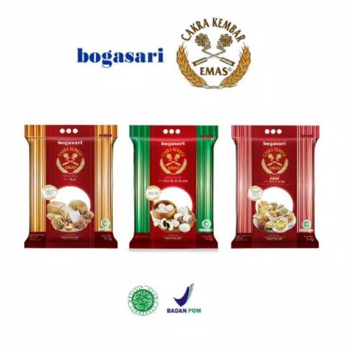 

REPACK----Cakra Kembar Emas Roti Oriental, Roti, Pao & Mantao 1kg BOGASARI