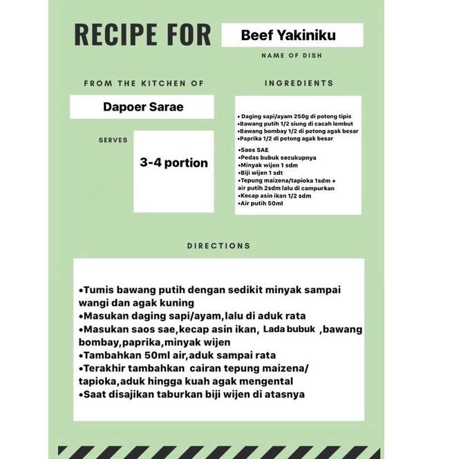 

[PRODUK REINV] Saos Serbaguna Korean BBQ Yakiniku SAE 250 ml WZT