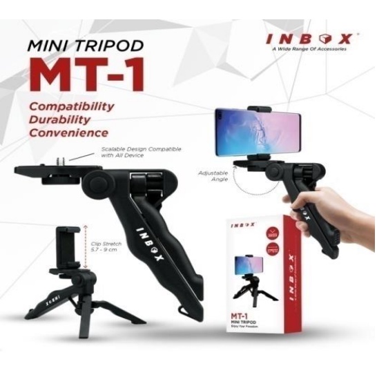 INBOX Selfie Stick MT-1 Tongsis Tripod HP Portable MT1 FREE HOLDER U