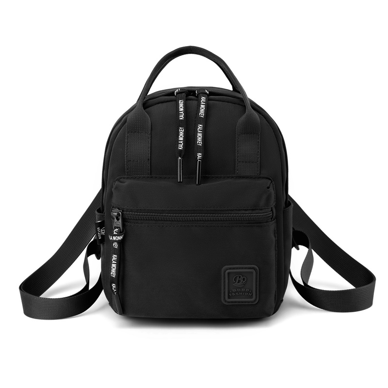 BOBO FASHION -Tas ransel wanita bobo 3072 tas ransel nilon waterproof-HITAM
