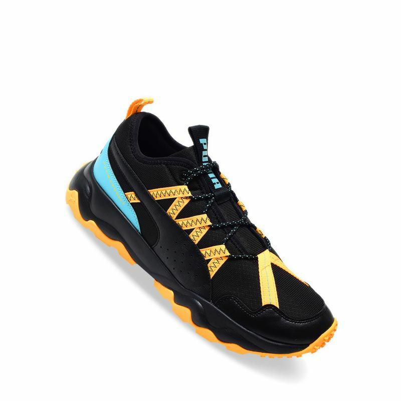 Puma Ember TRL Running Black Yellow Sepatu Trail Running Original Pria Best Seller