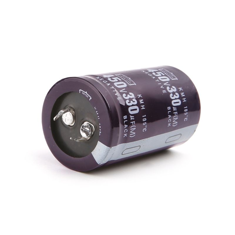 Kapasitor Elektrolitik Elektrik Bahan Aluminum Ukuran 30x50 450V 330uF