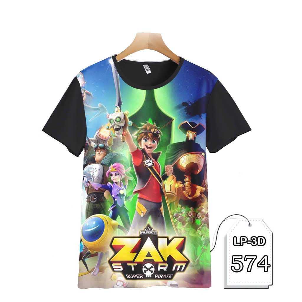 KAOS Zak Storm Baju Cartoon Animasi Anak Fashion Trendy