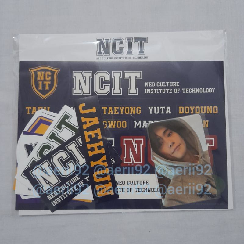 (BOOKED) Merch NCIT - Removable Laptop Deco Sticker Set Jaehyun