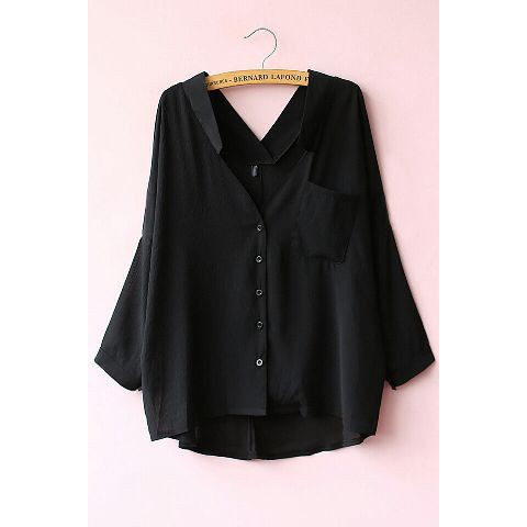 [Erika poket Var Warna RO] atasan Wanita Rayon Bangkok Hitam/Putih/Navy