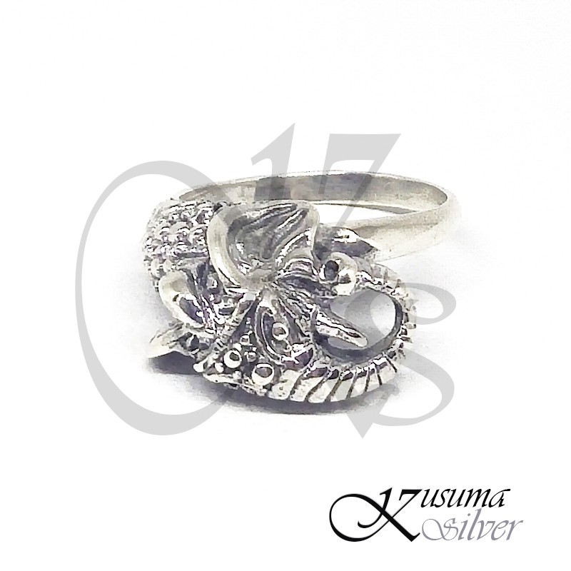 Cincin Ring Perak silver Bali Ukir Kepala Gajah Ganesha Asli 925 Pria Wanita Custom