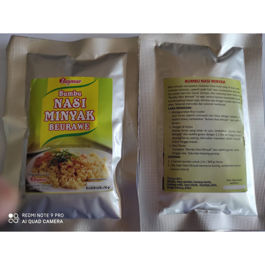 

Bumbu Nasi Minyak Khas Aceh Zaymar Food