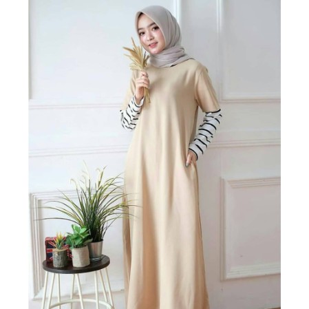 FASHION WANITA MONEL DRESS FASHION MUSLIM WANITA SYNTA FASHION   modern DA00977