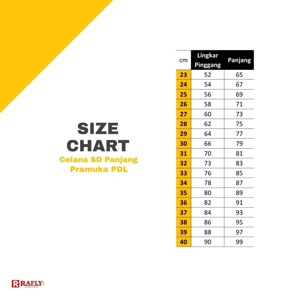 Celana Pramuka SD PDL Panjang - Seragam Pramuka SD / Rafly Jaya