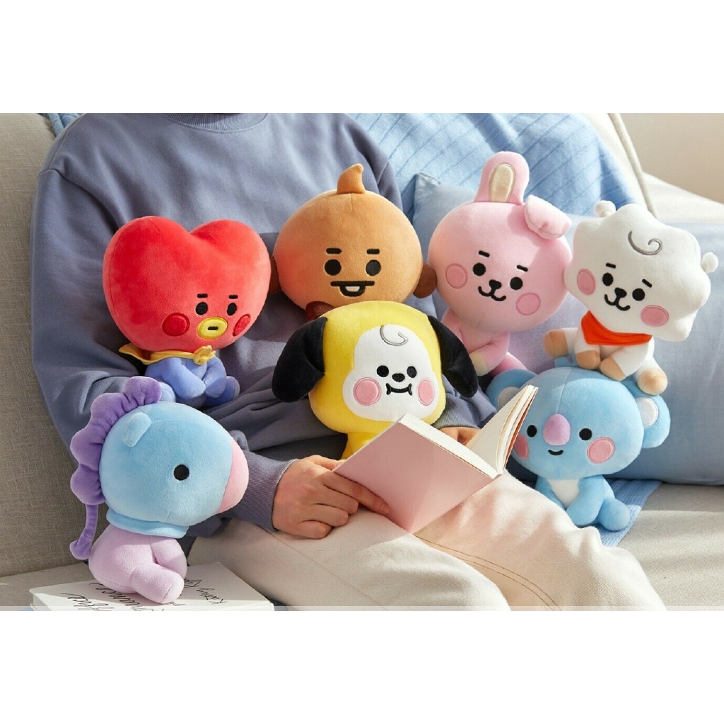 Mainan Boneka Bantal Stuffed Plush Kartun Bts Lucu Posisi Duduk Untuk Bayi Anak Shopee Indonesia