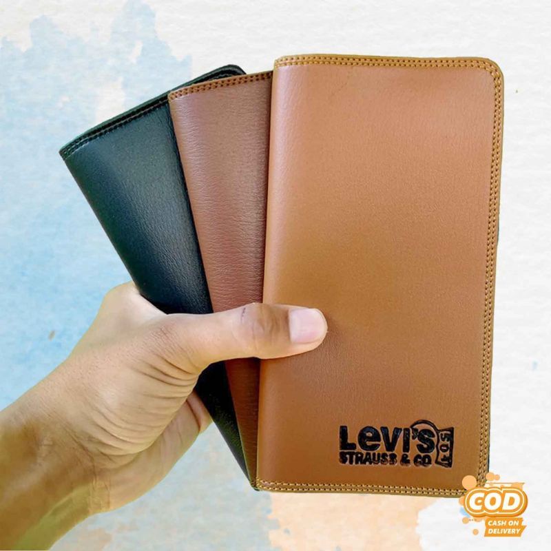 Dompet Lipat Pria Panjang Semi Kulit Termurah Bisa Costum Nama