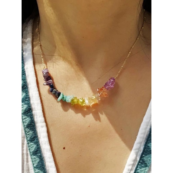 Kalung Manik Etnik Warna Fancy Lucu Import