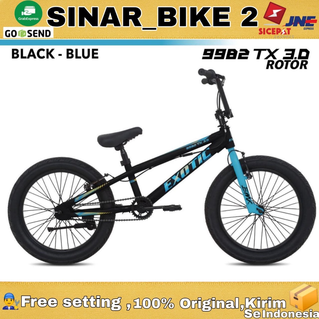 Sepeda Anak Laki BMX 20 Inch Exotic 9982 TX 3.0 Ban Jumbo